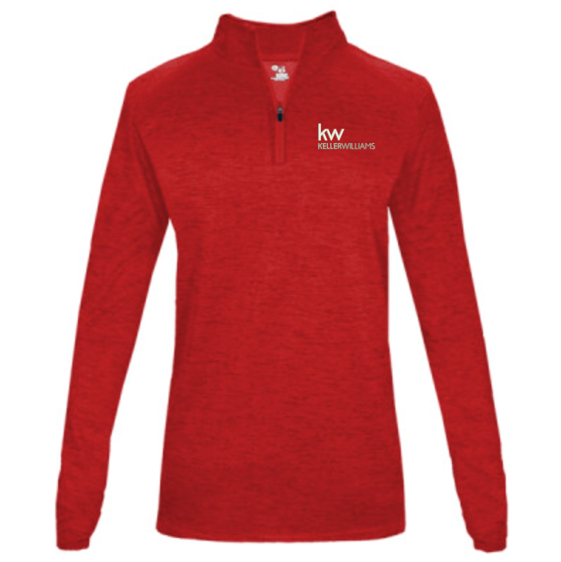 Badger Tonal Blend Womens ¼ Zip Pullover-4173