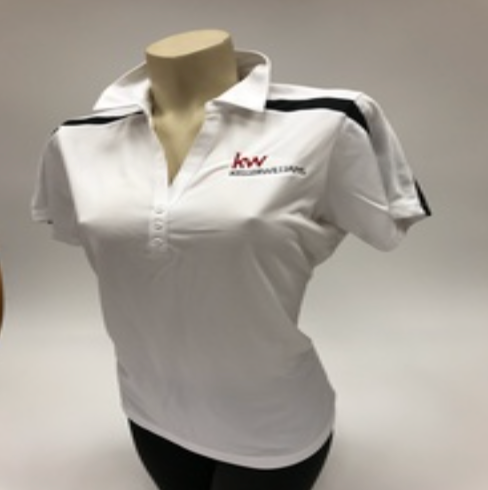 Port Authority Ladies Silk Touch Performance Colorblock Stripe Polo-L547