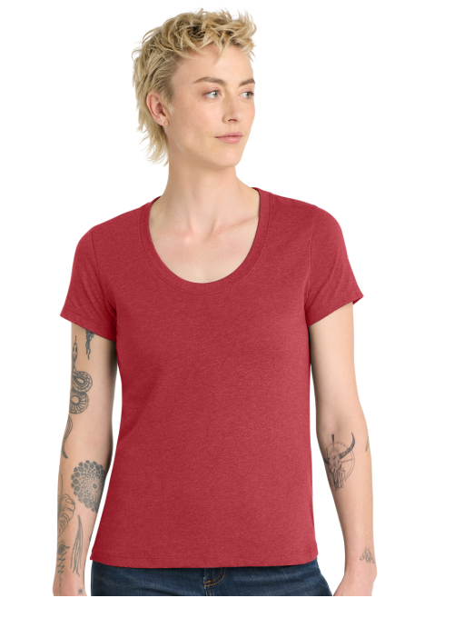 Ladies Scoop Neck Tee-KWDT7501