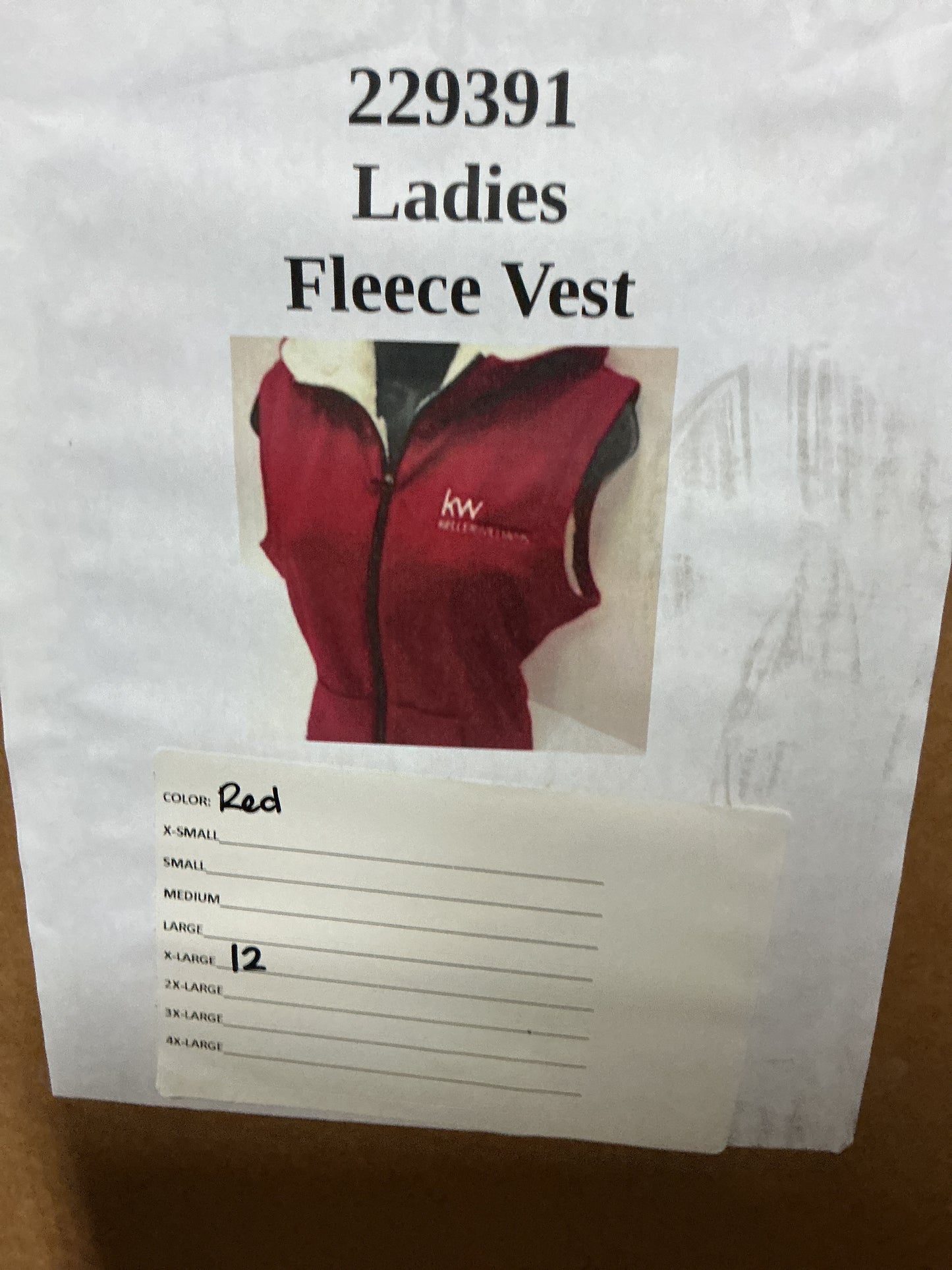 Ladies Fleece Vest KW229391