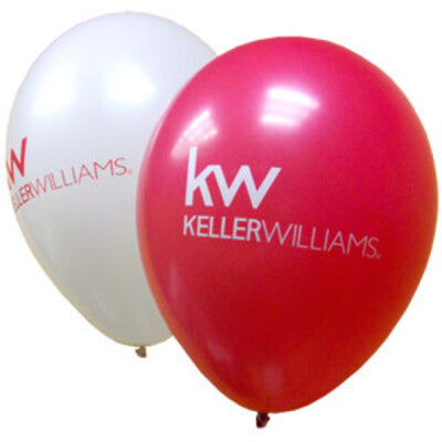 11” Keller Williams Balloons - Red & White
