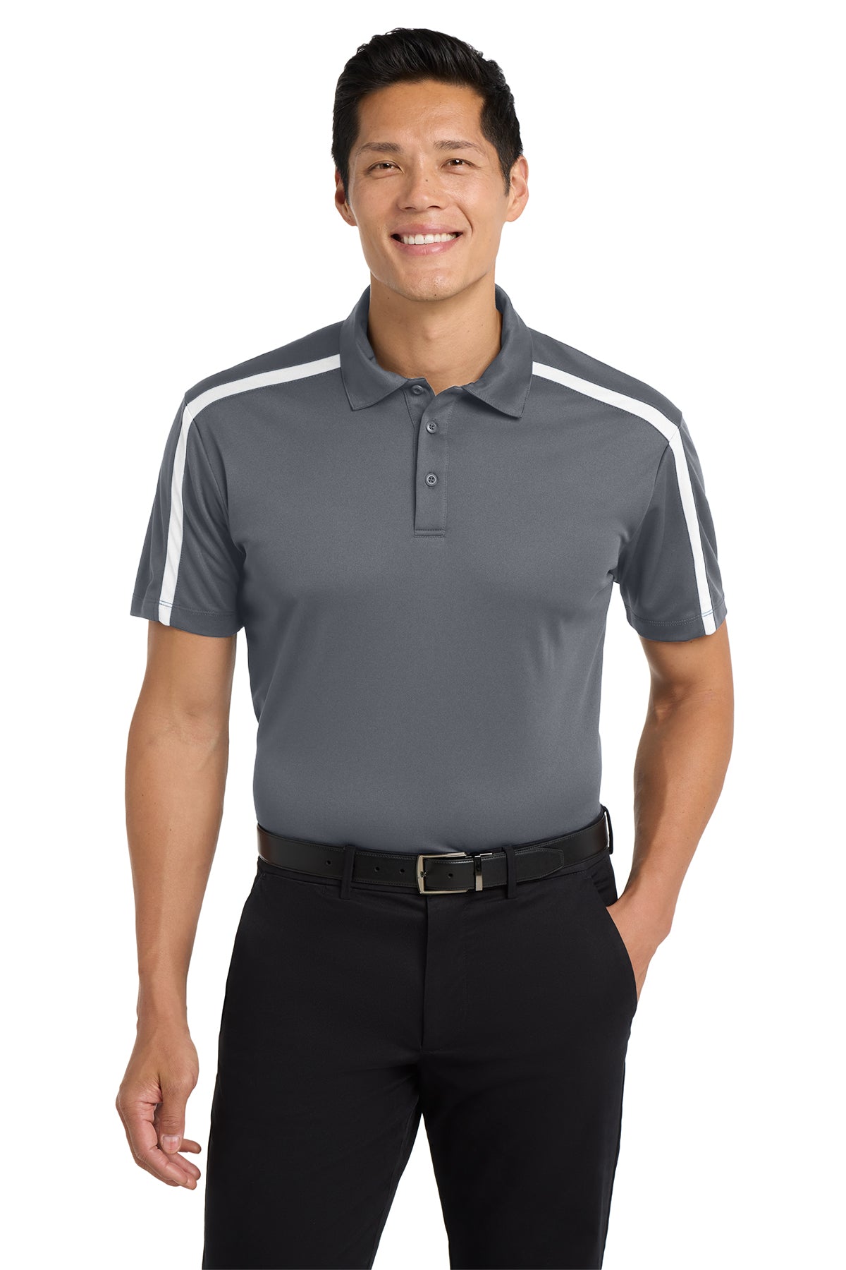 Silk Touch™ Performance Colorblock Stripe Polo- KWK547