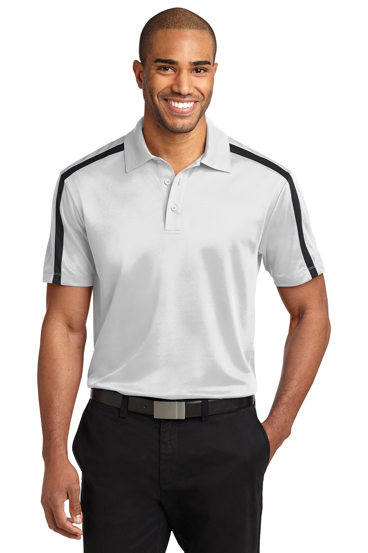 Silk Touch™ Performance Colorblock Stripe Polo- KWK547