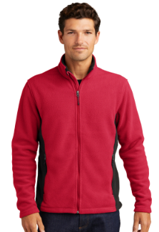 Mens Colorblock Fleece Jacket-KWF216