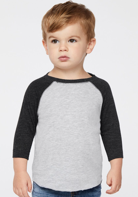 Toddler Baseball 3/4 Sleeve Tee -KW3330