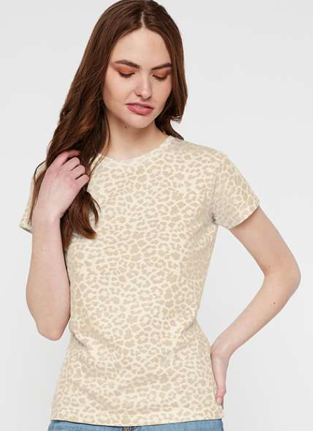 Ladies Leopard Tee - KW3516