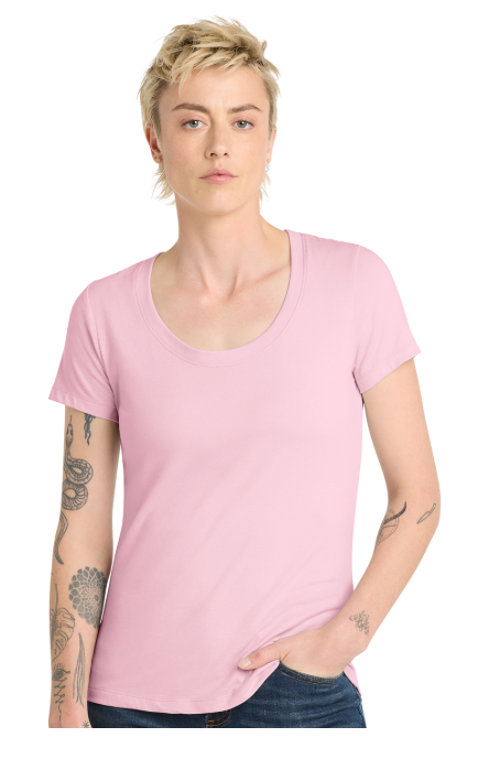Ladies Scoop Neck Tee-KWDT7501